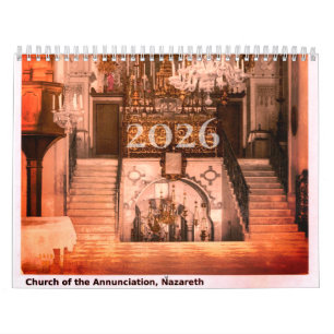 12-Month Annual Christian Lifestyle Holy Land Calendar
