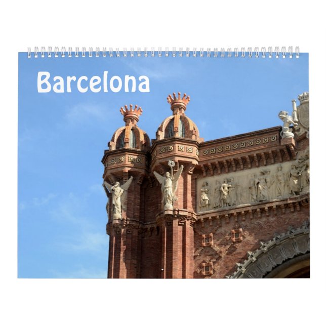 12 month Barcelona, Spain Photo Calendar (Cover)