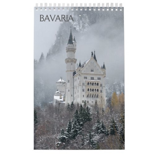 12 month Bavaria Wall Calendar