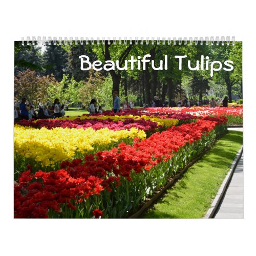 12 month Beautiful Tulips Calendar