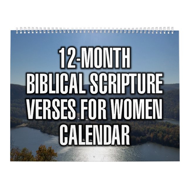12-Month Biblical Scripture Verses For Women Calendar (Cover)