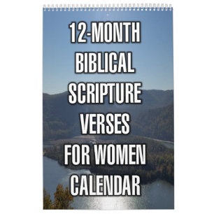 12-Month Biblical Scripture Verses For Women Calendar