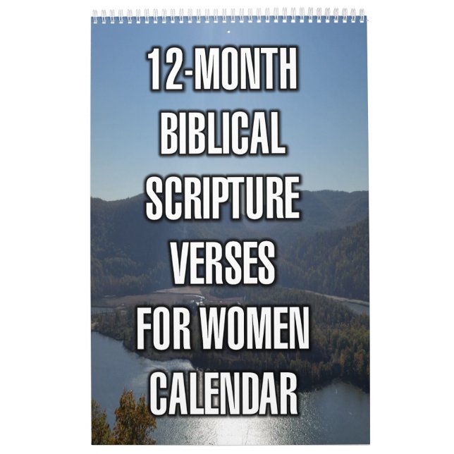 12-Month Biblical Scripture Verses For Women Calendar (Cover)