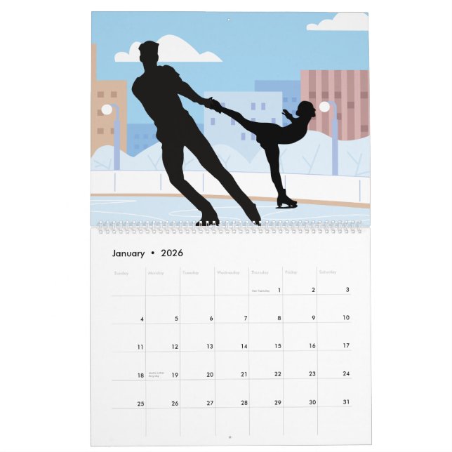 12 Month Calendar (Jan 2026)