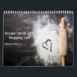 12 Month Calendar of Recipe Cards & Shopping List<br><div class="desc">12 Month Calendar of Recipe Cards & Shopping List. Personalize your recipe cards with photos of your favorite family recipes for Easter Fourth of July Christmas cookies recipes for a new bride. Great gift for mom dad or anyone who loves cooking and baking.</div>