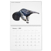 12 month calendar various animals isolated  (Feb 2025)