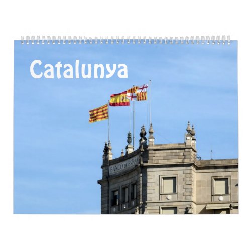 12 month Catalunya Catalonia photo calendar