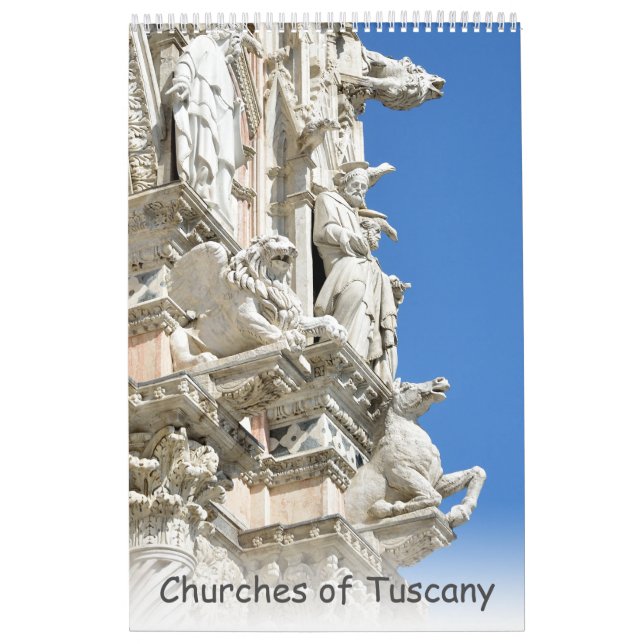 12 month Churches of Tuscany Calendar (Cover)