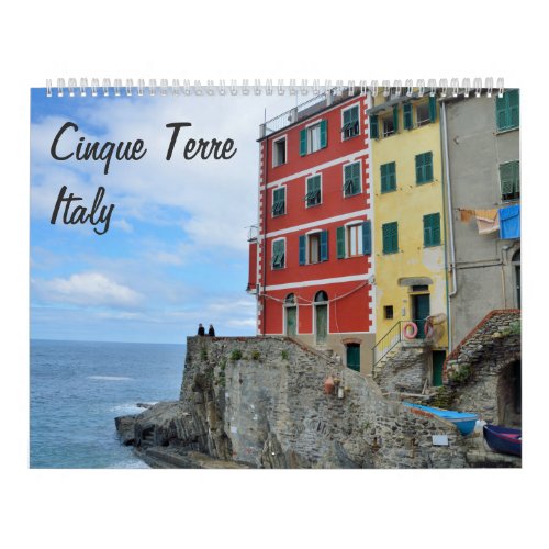 12 month Cinque Terre Italy Photo Calendar