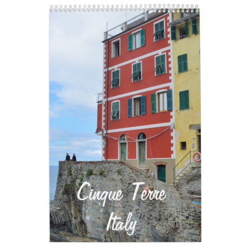 12 month Cinque Terre Italy Photo Calendar