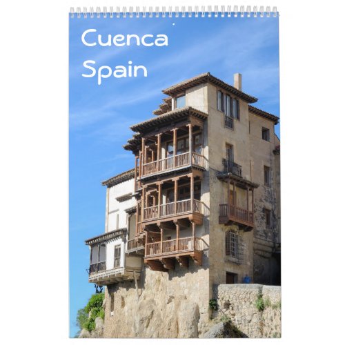 12 month Cuenca Spain photo calendar