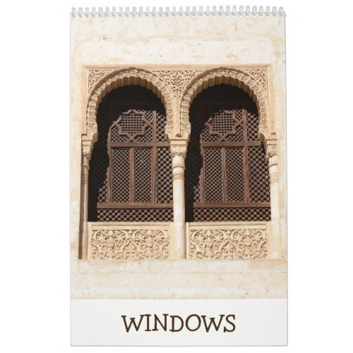12 month Decorative Windows Calendar