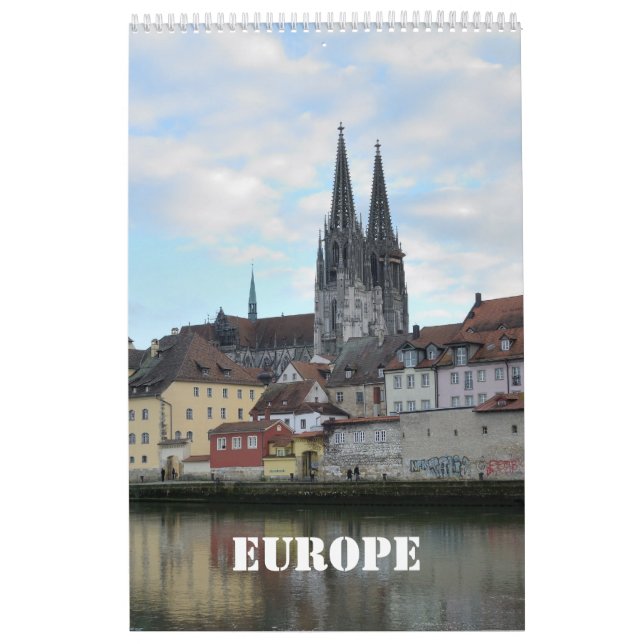 12 month Europe Wall Calendar (Cover)