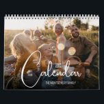 12 Month Family Custom Photo Calendar<br><div class="desc">*CHOOSE YOUR START DATE when ordering! Enjoy your favorite photos throughout the year with a custom calendar using your own photos,  just upload one photo for each month. Great for photo memory keepsakes for yourself,  your parents and grandparents. SELECT THE SIZE - small,  medium or large.</div>