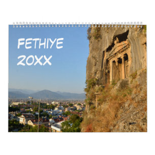 12 month Fethiye, Turkey Calendar