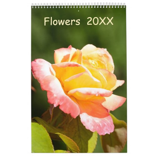 12 month Flowers calendar