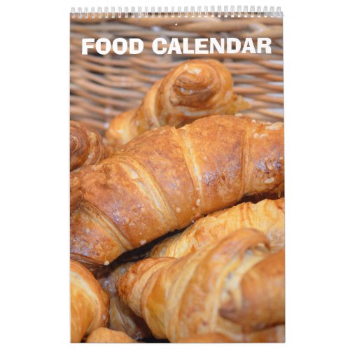 12 month Food Images collection Calendar