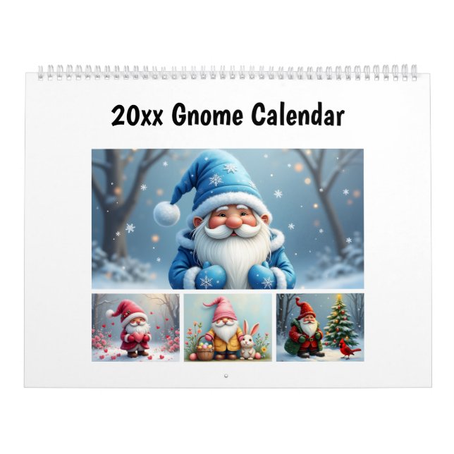 12 Month Gnome  Calendar (Cover)