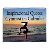 12 MONTH INSPIRATIONAL QUOTES GYMNASTICS CALENDAR
