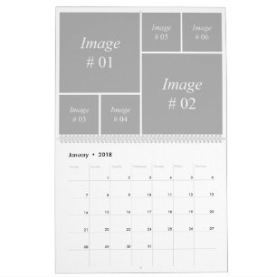 12 month instagram collection template calendar