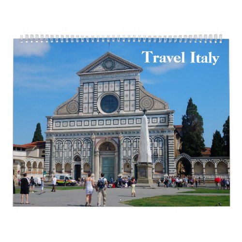 12 month Italy Photo Calendar