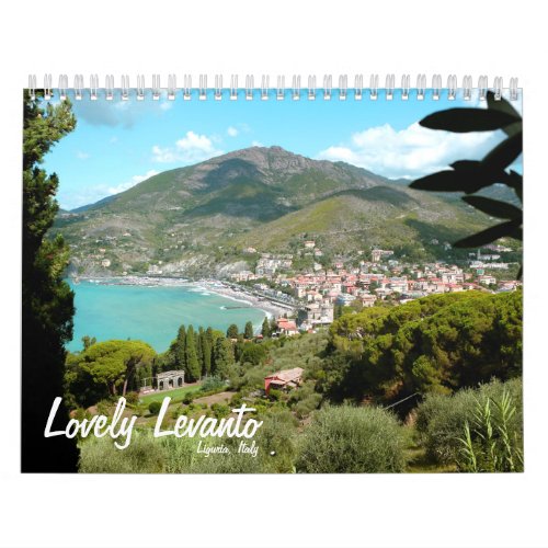 12 Month Lovely Levanto Italy Calendar