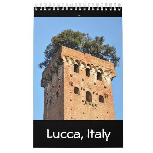 12 month Lucca Italy Photo Calendar