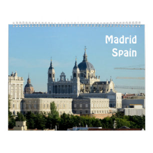 12 month Madrid, Spain Photo Calendar