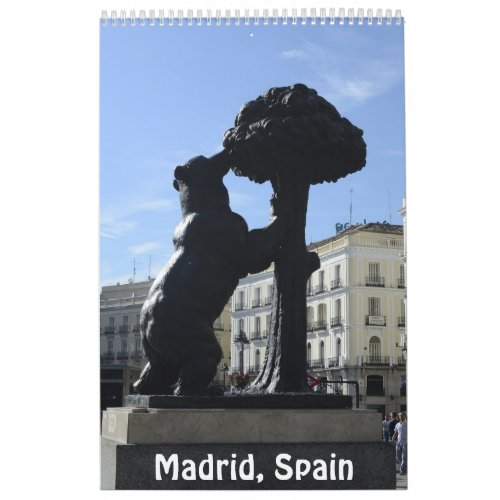 12 month Madrid Spain Photo Calendar