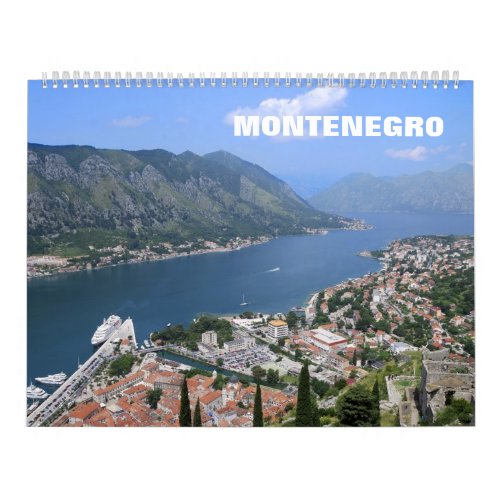 12 month Montenegro Photo Calendar