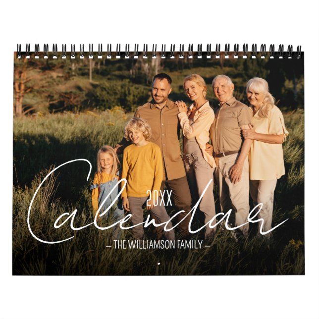 12 Month of Family Photos Calendar (Cover)