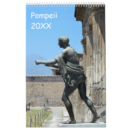 12 month Pompeii Italy Calendar