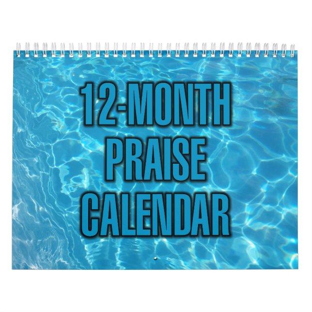 12-Month Praise Calendar (Cover)
