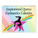 12 Month Rainbows Gymnast Quote Calendar at Zazzle