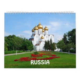 12 month Russia Photo Calendar