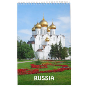 12 month Russia Photo Calendar