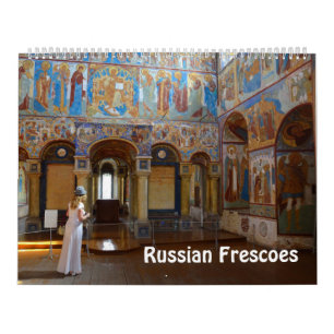 12 month Russian frescoes Photo Calendar