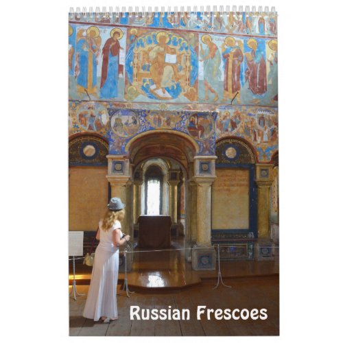 12 month Russian frescoes Photo Calendar