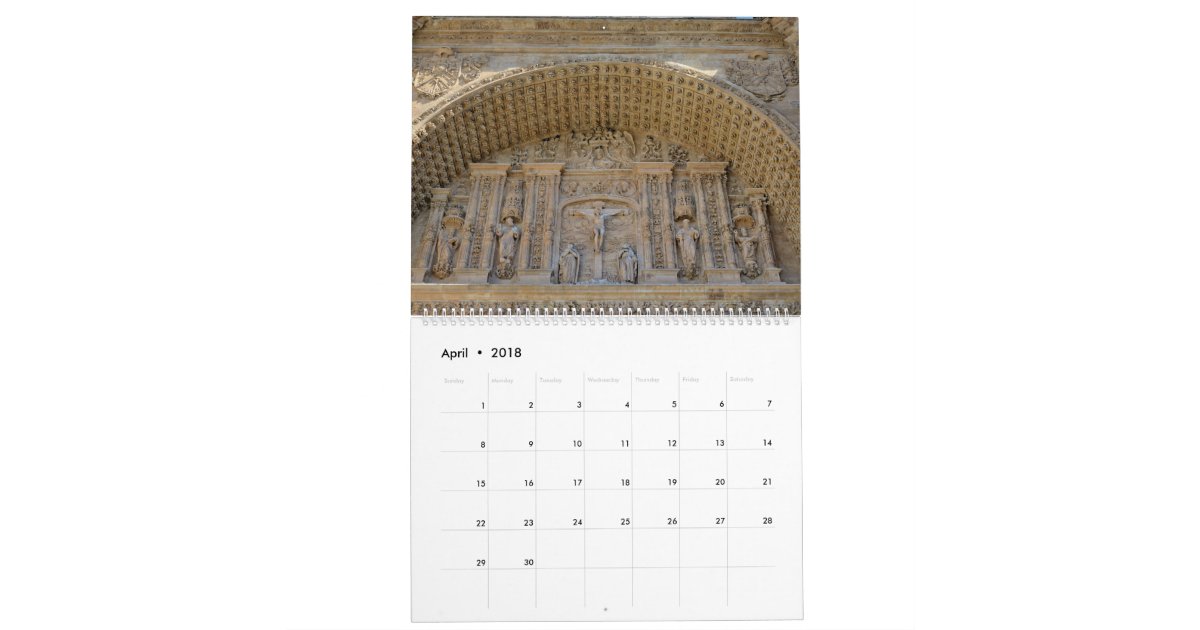 12 month Salamanca, Spain Calendar Zazzle