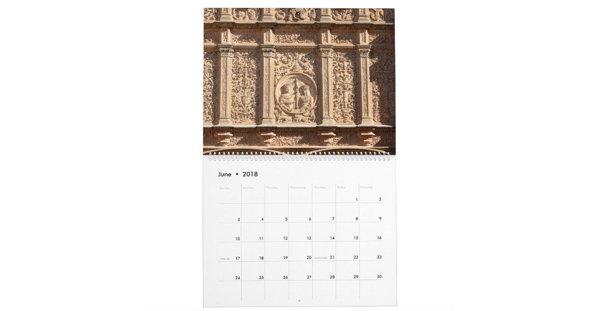 12 month Salamanca, Spain Calendar Zazzle
