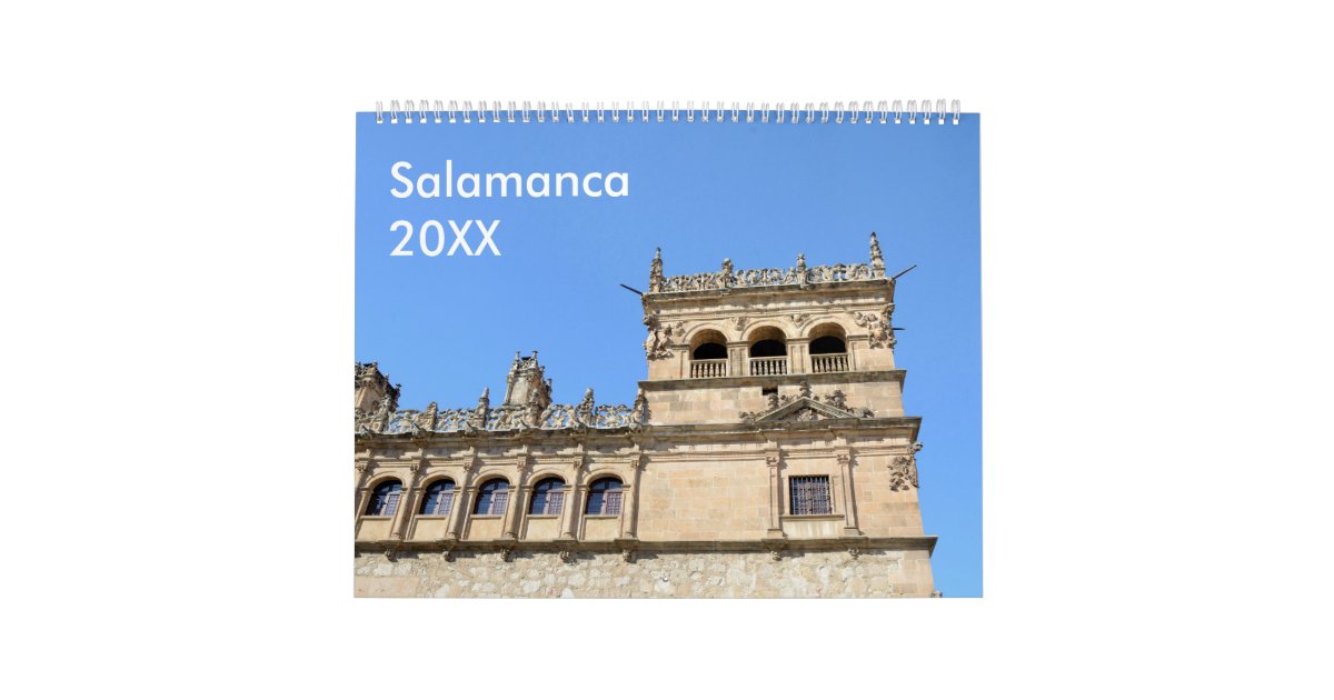 12 month Salamanca, Spain Calendar Zazzle