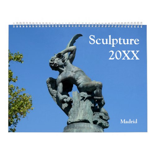 12 month Statues  Sculptures Calendar