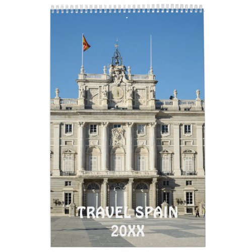 12 month Travel Spain calendar