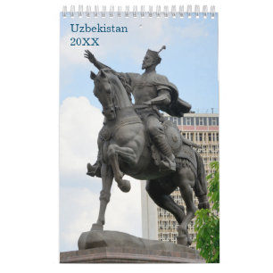 12 month Travel Uzbekistan Calendar