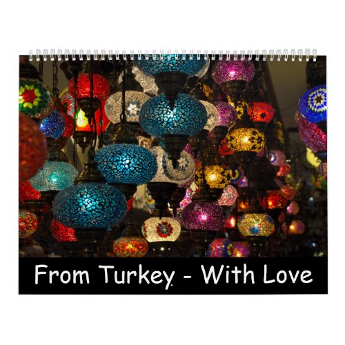 12 month Turkish Souvenirs Calendar