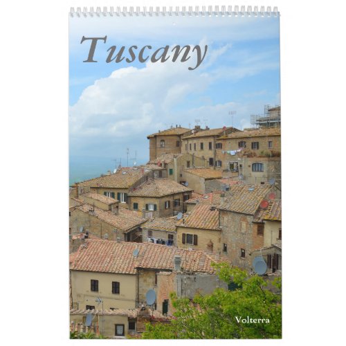 12 month Tuscany Italy Photo Calendar