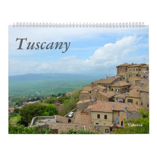 12 month Tuscany Italy Photo Calendar