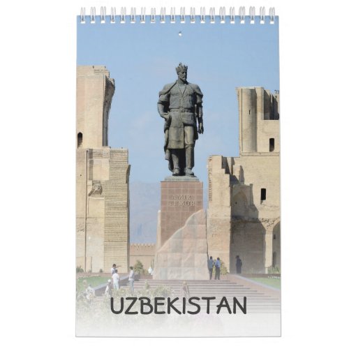 12 month Uzbekistan 2019 Calendar