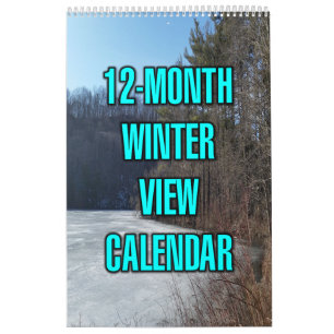 12-Month Winter View Calendar