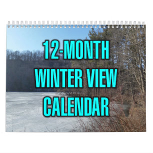 12-Month Winter View Calendar